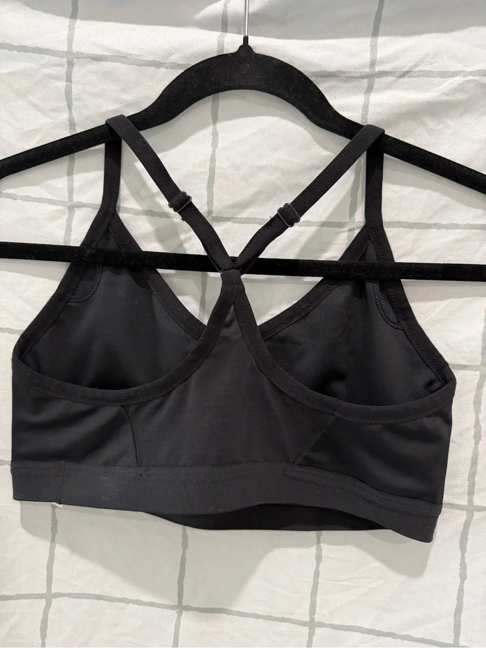 Nike Black Strappy V-Neck Sports Bra